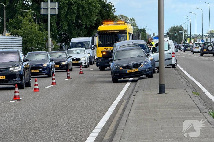 Kettingbotsing op provinciale weg
