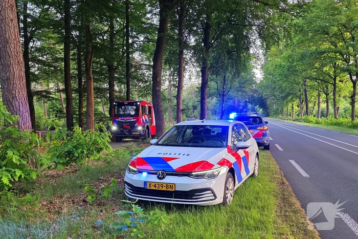 Ruiters ontdekken beginnende bosbrand