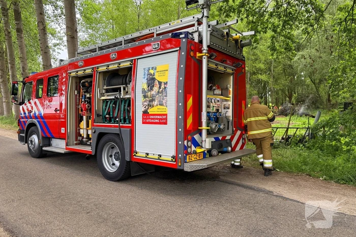 Afvalbrand snel geblust door brandweer