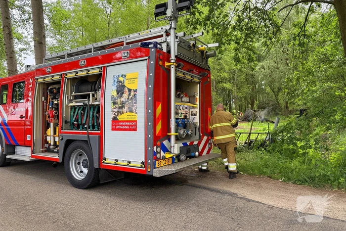 Afvalbrand snel geblust door brandweer