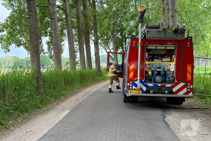 Afvalbrand snel geblust door brandweer