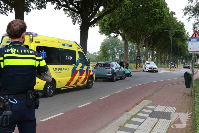Fietser gewond bij aanrijding met motor
