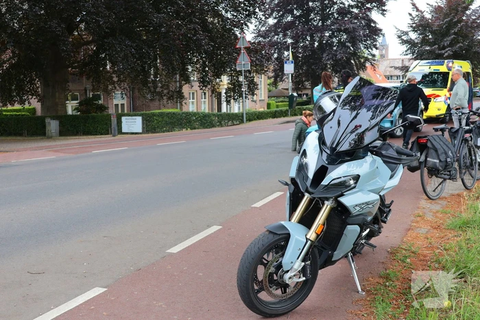 Fietser gewond bij aanrijding met motor