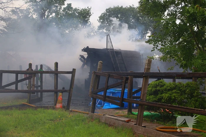 Veel rookontwikkeling bij schuurbrand