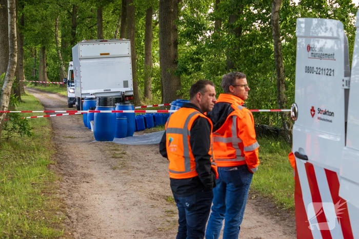 Brandweer ingezet voor achtergelaten vaten