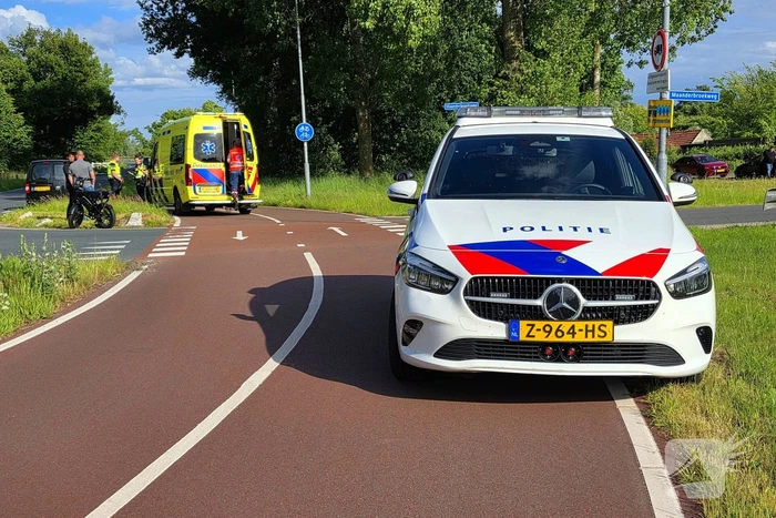 Fatbiker en automobilist botsen op elkaar