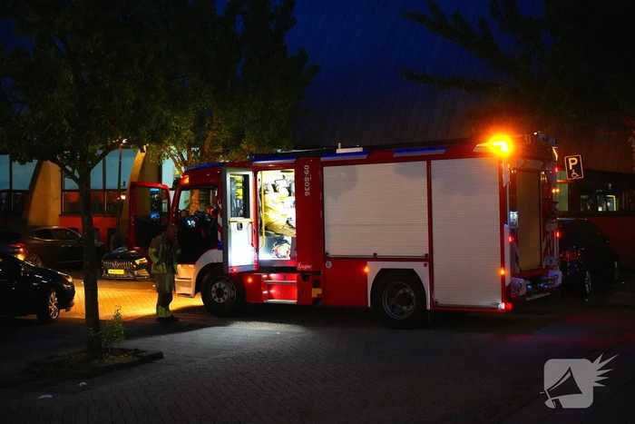 Brand op schoolplein snel geblust