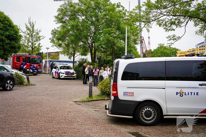 Brandalarm tijdens verbouwing school