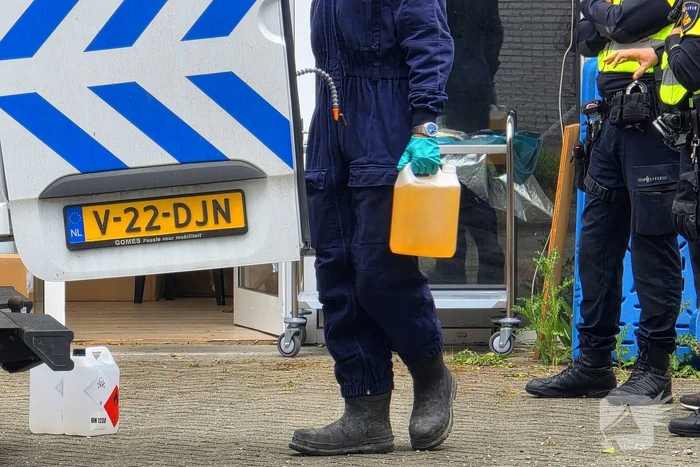 Aanhouding na vondst grondstoffen voor drugs