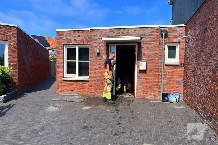 Waterleiding gesprongen in woning