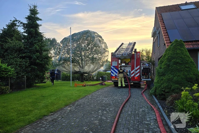 Snel ontwikkelende brand veroorzaakt schade