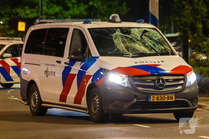 Politie schept fietser tijdens spoedrit