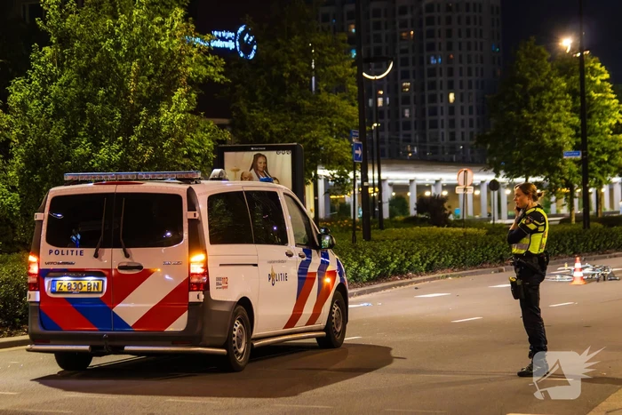Politie schept fietser tijdens spoedrit