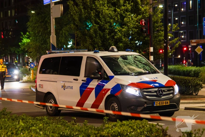 Politie schept fietser tijdens spoedrit
