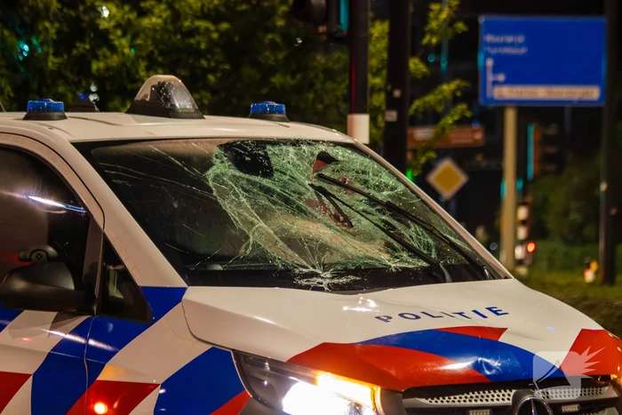 Politie schept fietser tijdens spoedrit