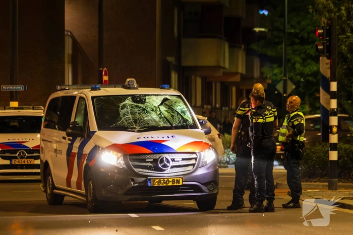 Politie schept fietser tijdens spoedrit