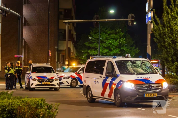 Politie schept fietser tijdens spoedrit