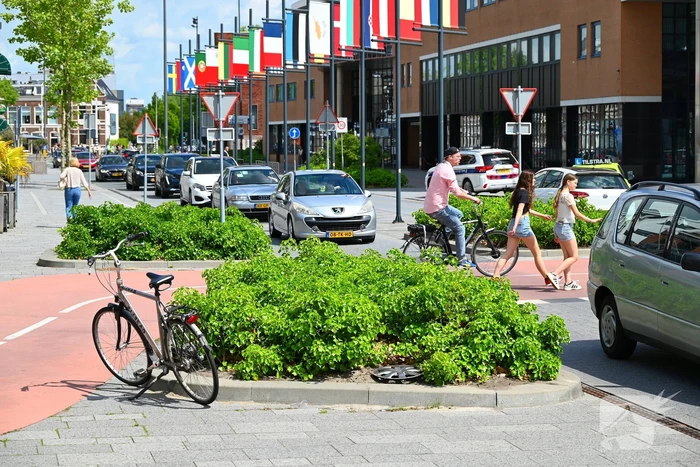 Fietsongeluk op oversteekplaats