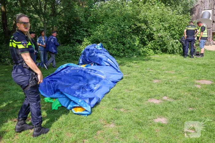Traumaheli ingezet na incident met springkussen