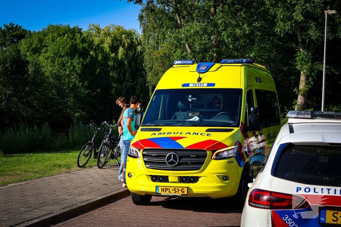 Fietser raakt gewond bij val