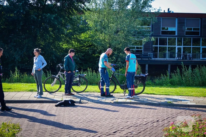 Fietser raakt gewond bij val