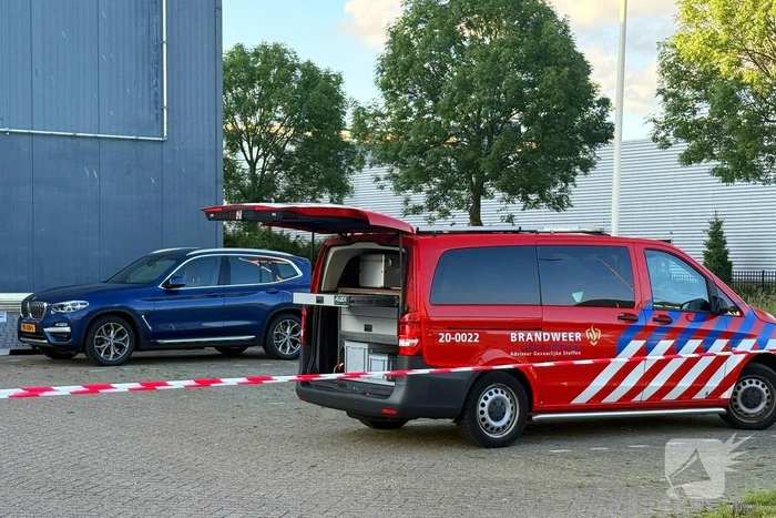 Ammoniaklek bij bedrijf