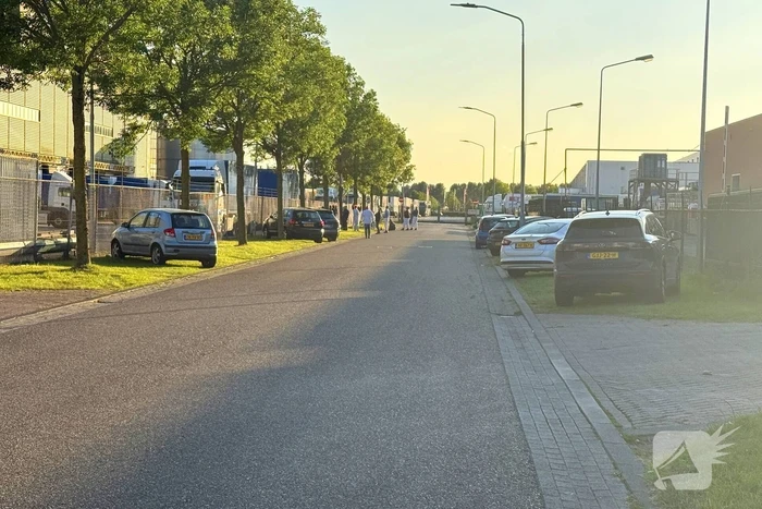 Ammoniaklek bij bedrijf