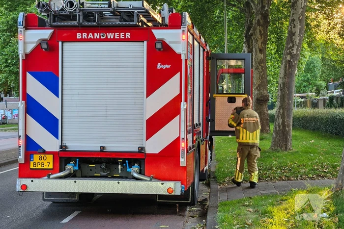 Kleine brand geblust bij barbecue