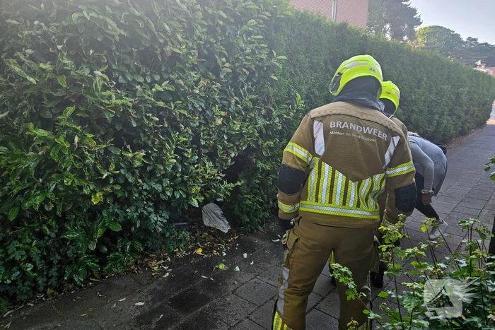 Kleine brand geblust bij barbecue