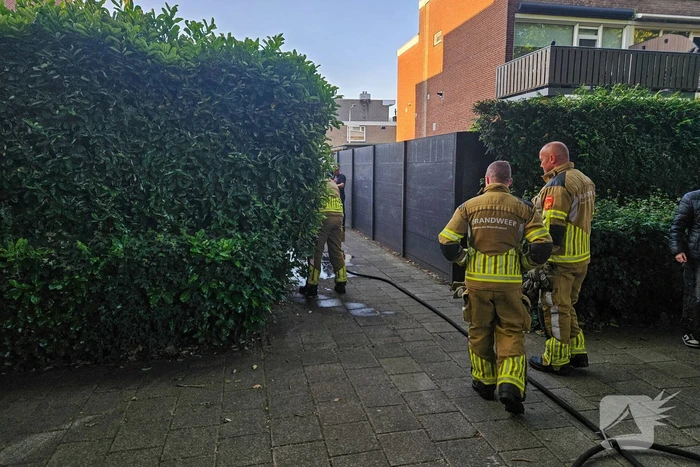 Kleine brand geblust bij barbecue