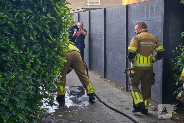 Kleine brand geblust bij barbecue