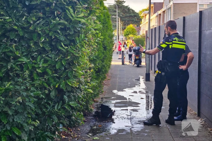Kleine brand geblust bij barbecue
