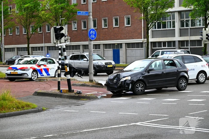 Ongeluk bij kruising met verkeerslicht
