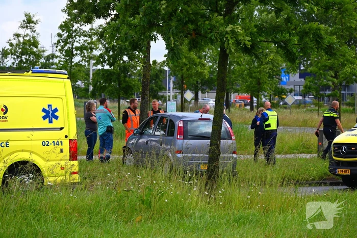 Auto botst tegen boom