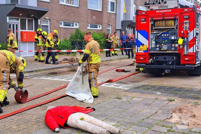 Brandweer ontdekt gaslekkage tijdens oefening