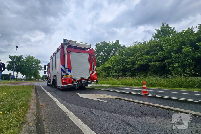 Brandweerwagen verliest wielen tijdens spoed
