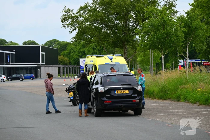 Lesmotor betrokken bij ongeval