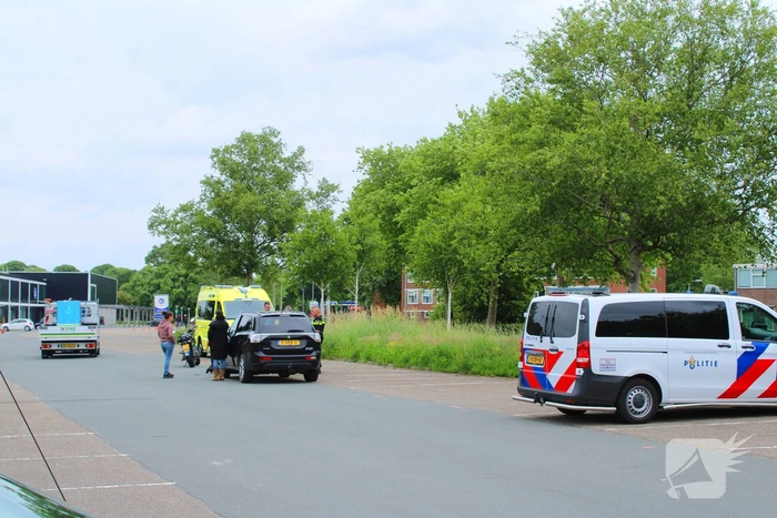 Lesmotor betrokken bij ongeval