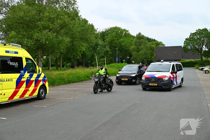 Lesmotor betrokken bij ongeval
