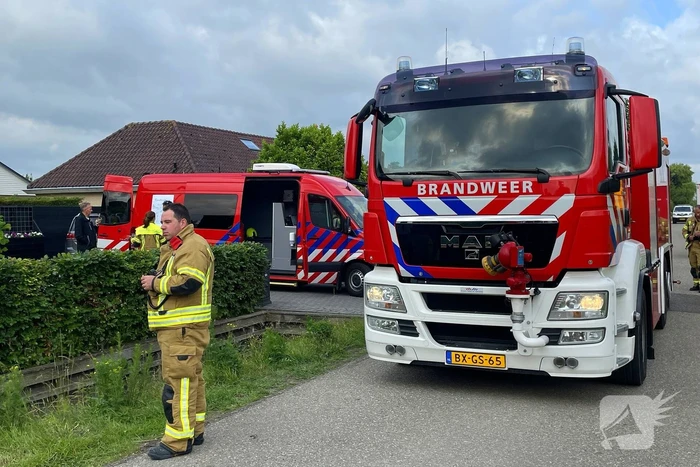 Rookoverlast door brand in bijgebouw