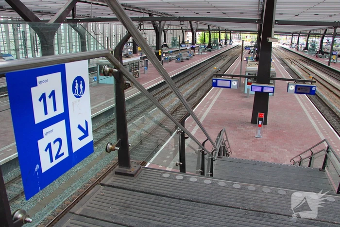 Staking legt treinverkeer stil