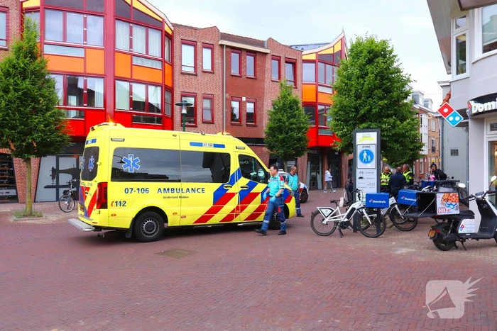 Bezorgscooter betrokken bij ongeluk