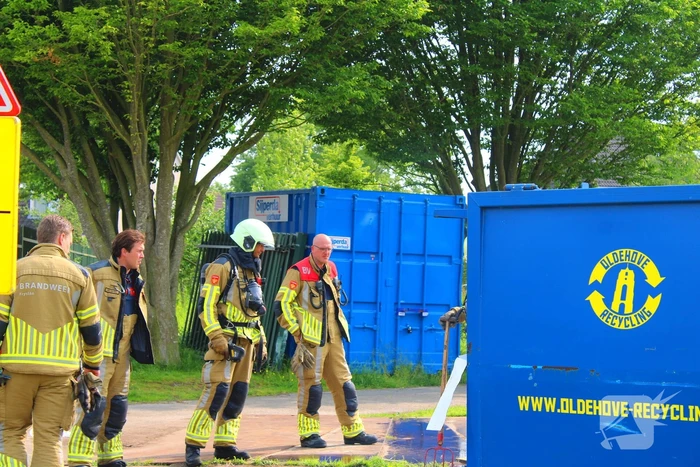 Rookontwikkeling na containerbrand