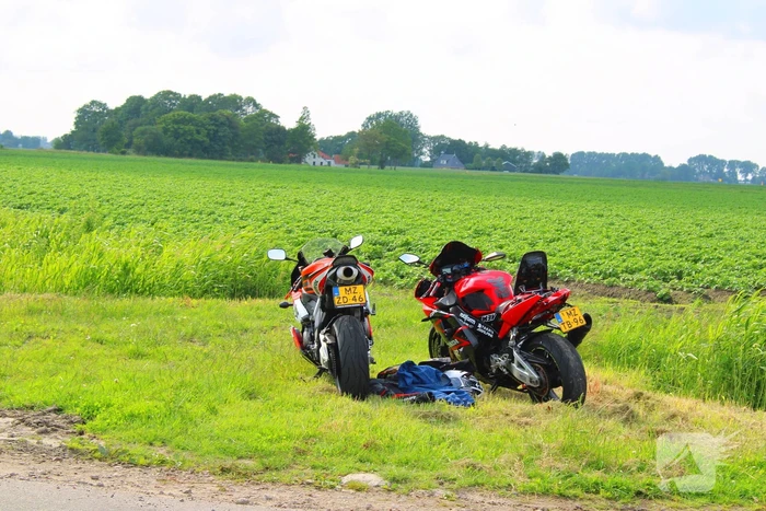 Twee motoren beschadigd bij aanrijding