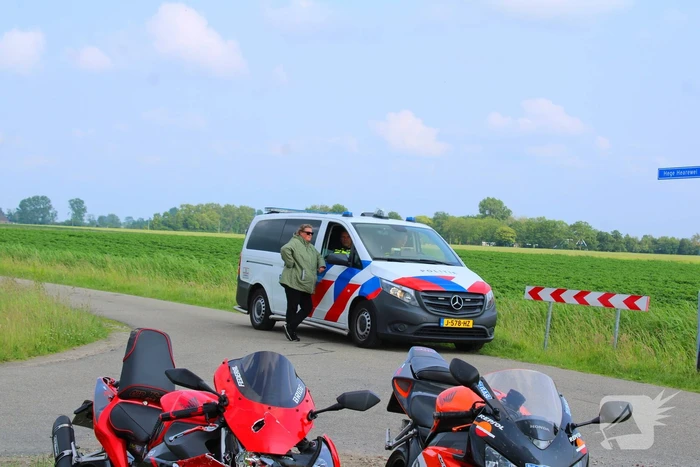 Twee motoren beschadigd bij aanrijding