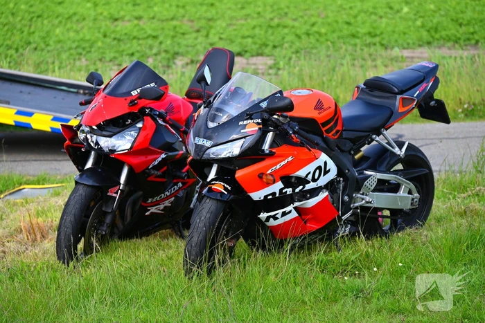 Twee motoren beschadigd bij aanrijding