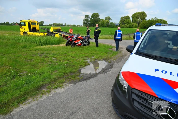 Twee motoren beschadigd bij aanrijding