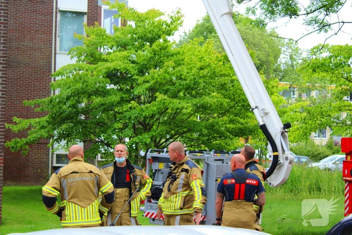 Brandweer zet zwaar materieel in voor hulpverlening