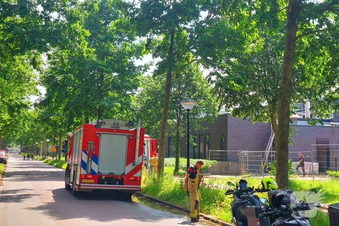 Brand tijdens sloopwerk zwembad