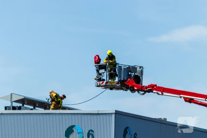 Kastbrand op dak snel geblust
